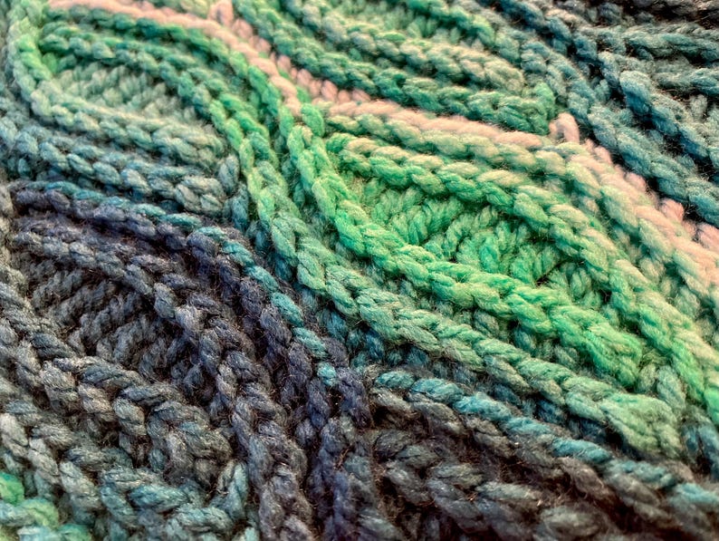 Crochet scarf blanket pattern