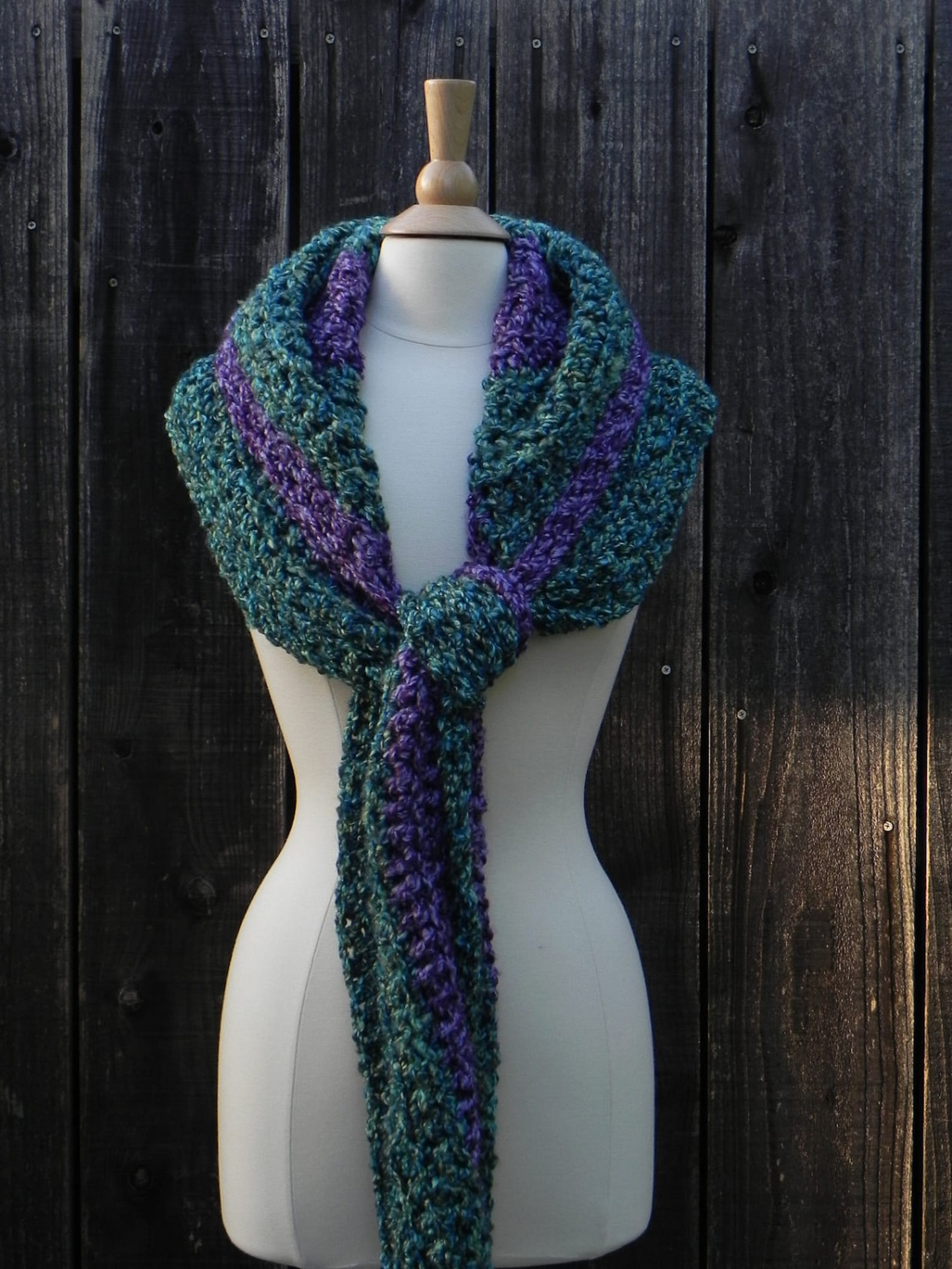 Easy Crochet Pattern Convertible Hooded Scarf