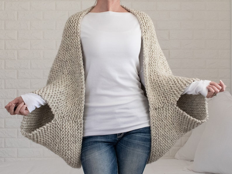 Beginner Shrug Sweater Knitting Pattern