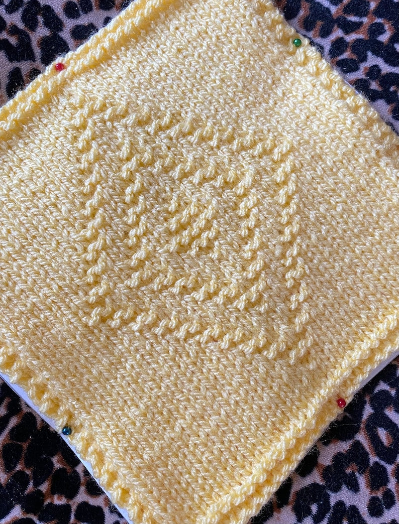 Patchwork Blanket Knitting Pattern