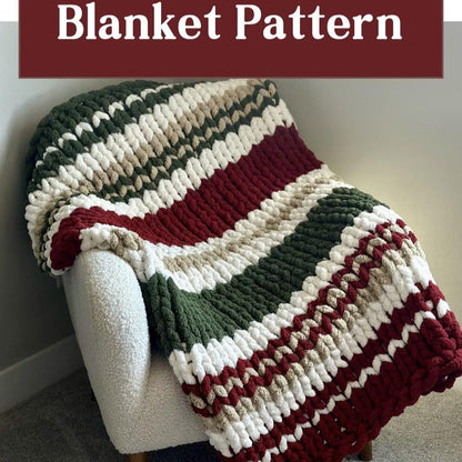 Yule Embers Blanket knitting Pattern