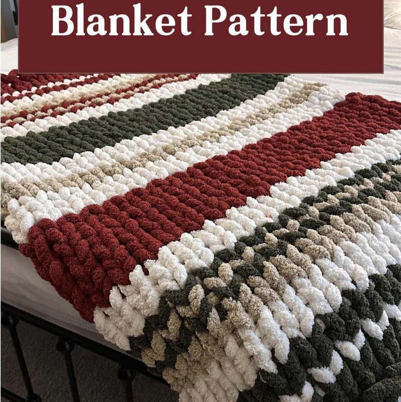 Yule Embers Blanket knitting Pattern
