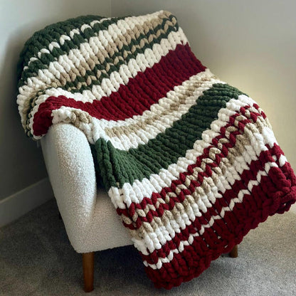 Yule Embers Blanket knitting Pattern