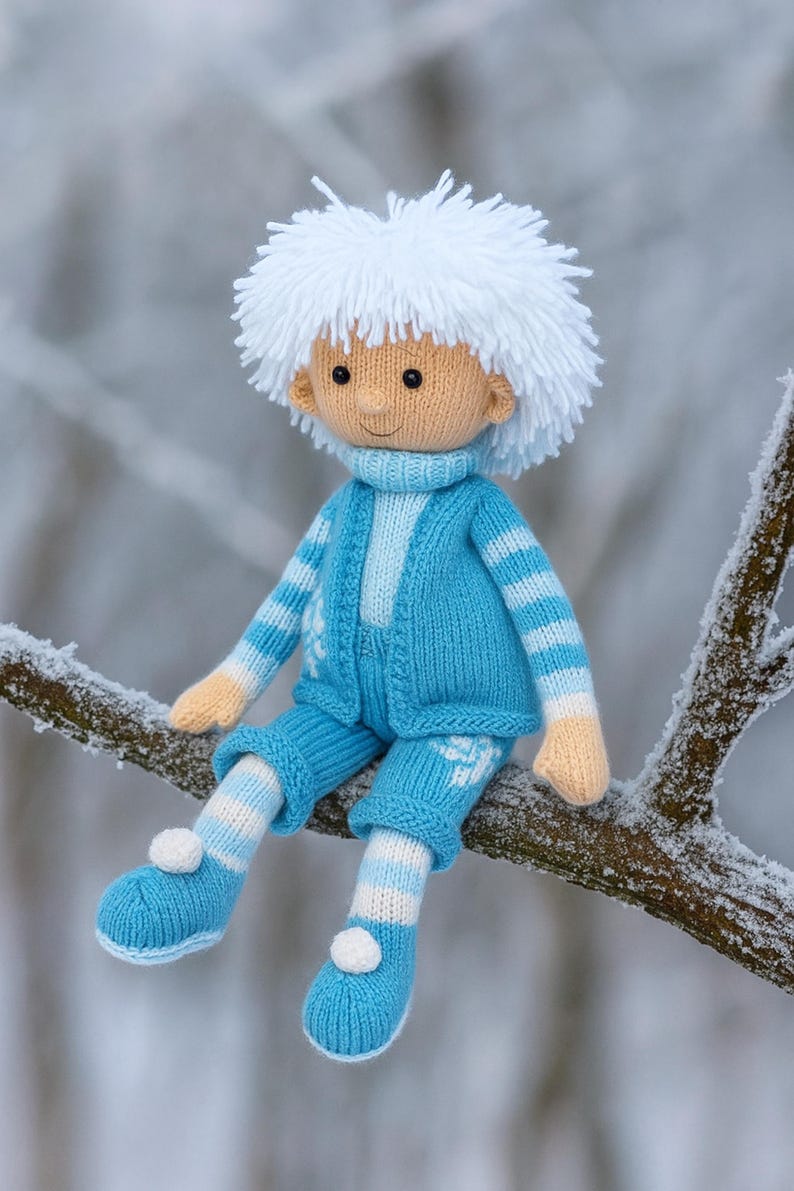 Jack Frost Toy Doll Knitting Pattern