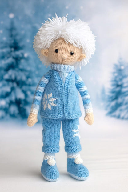 Jack Frost Toy Doll Knitting Pattern