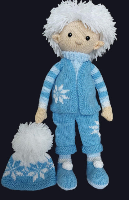 Jack Frost Toy Doll Knitting Pattern