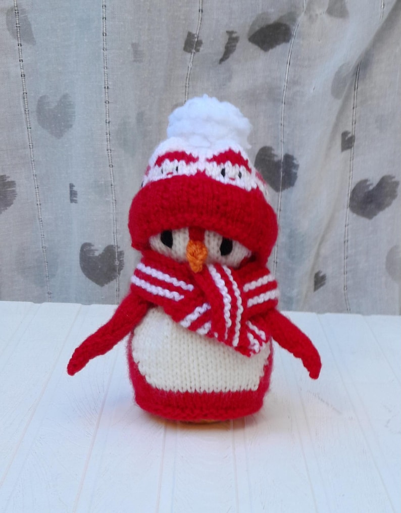 Penguins Chocolate Orange Cover Knitting Pattern