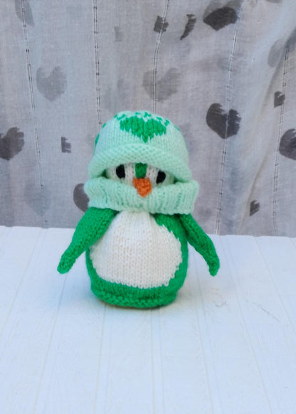 Penguins Chocolate Orange Cover Knitting Pattern