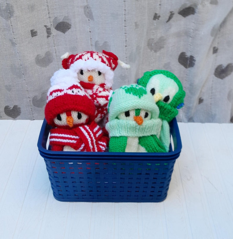 Penguins Chocolate Orange Cover Knitting Pattern