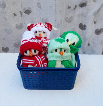 Penguins Chocolate Orange Cover Knitting Pattern