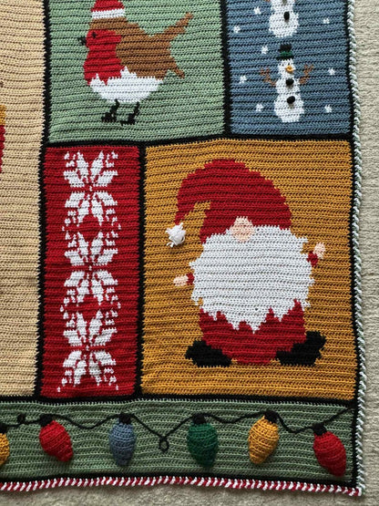 Storybook Christmas Crochet Blanket