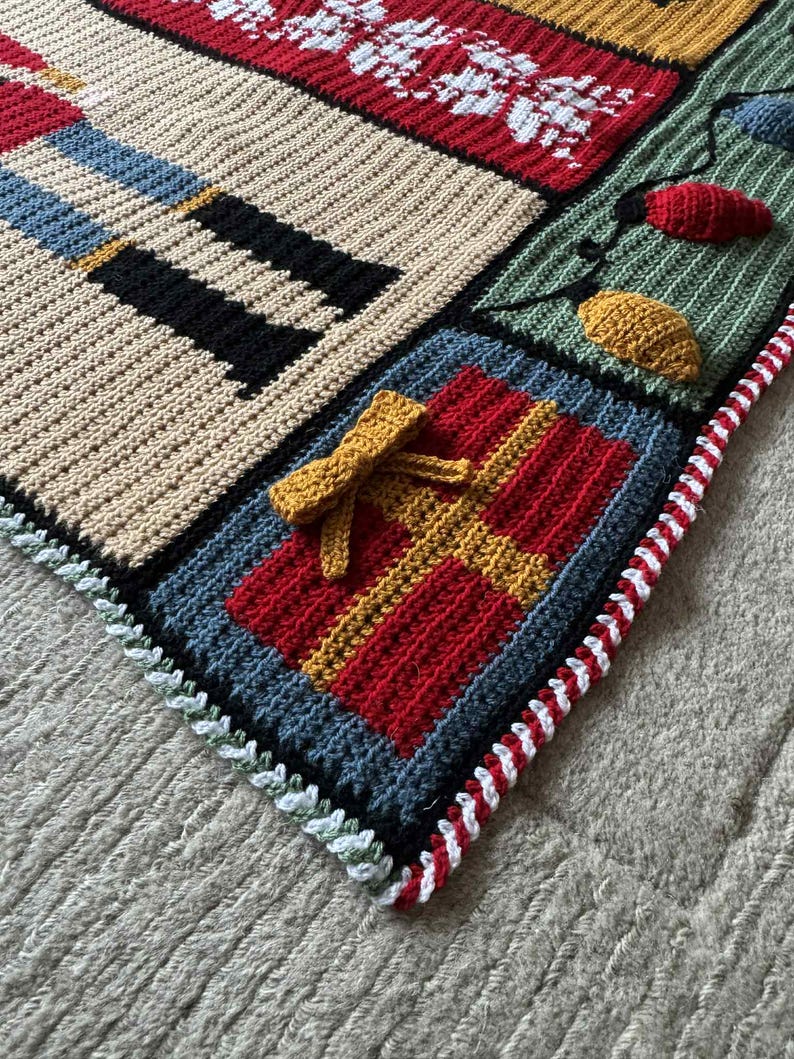 Storybook Christmas Crochet Blanket
