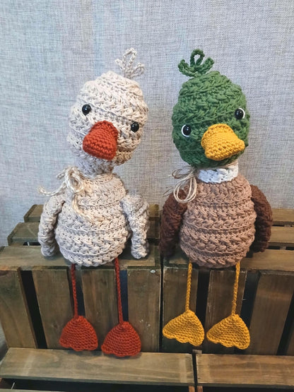 Crochet Wheat Stitch Duck Pattern