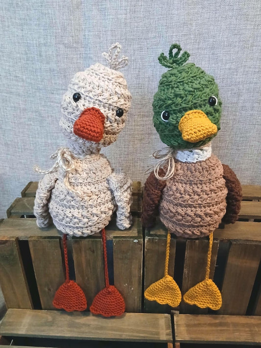Crochet Wheat Stitch Duck Pattern