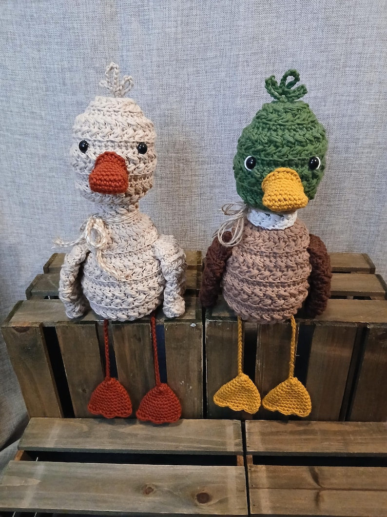 Crochet Wheat Stitch Duck Pattern