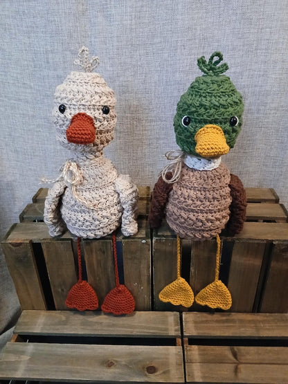 Crochet Wheat Stitch Duck Pattern