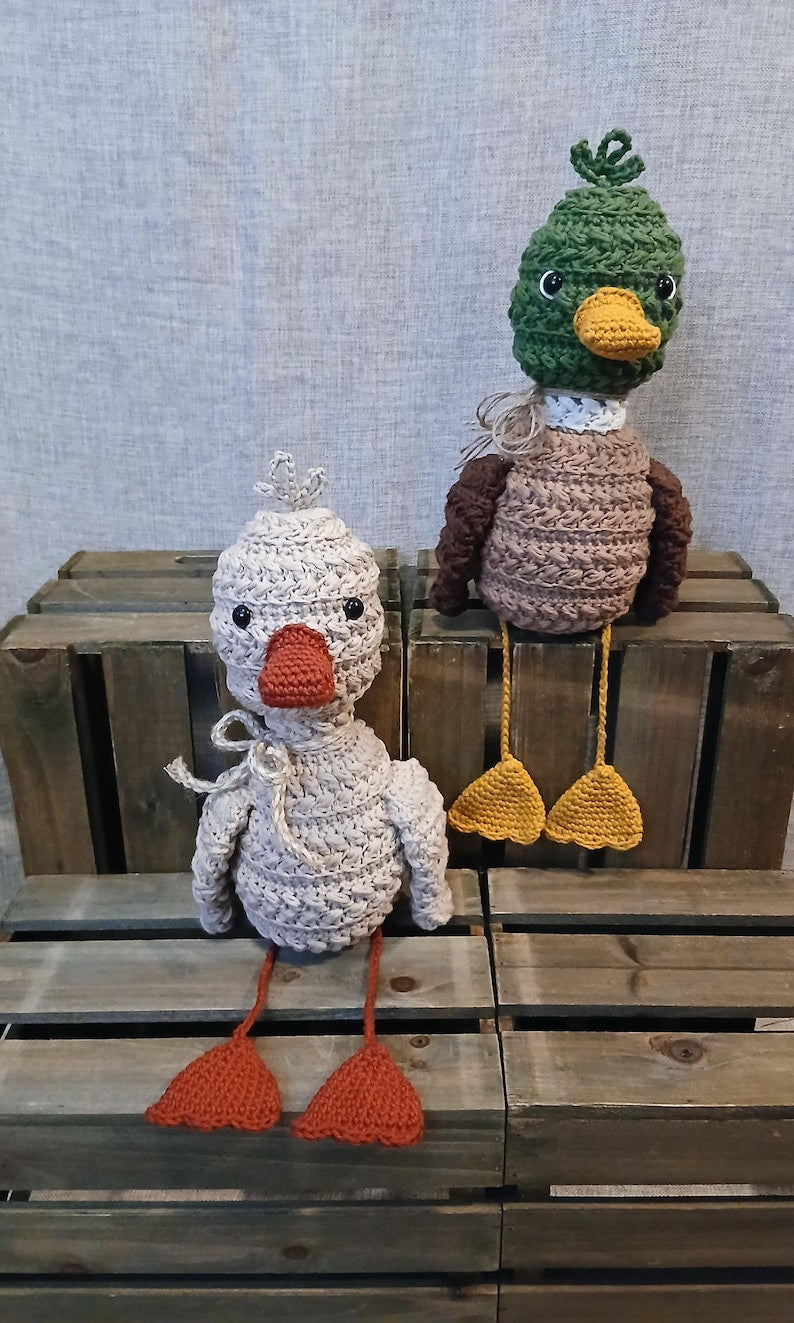 Crochet Wheat Stitch Duck Pattern