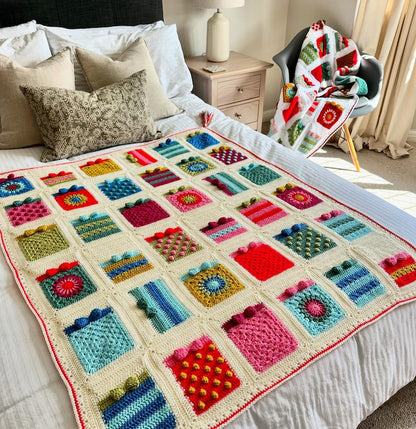 The Gift of Holiday Crochet Blanket Pattern