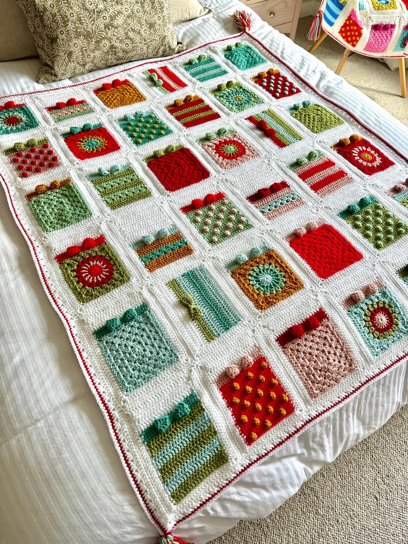 The Gift of Holiday Crochet Blanket Pattern