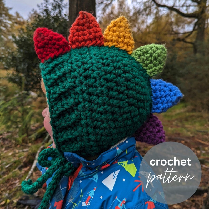 Dinosaur Bonnet Crochet Pattern