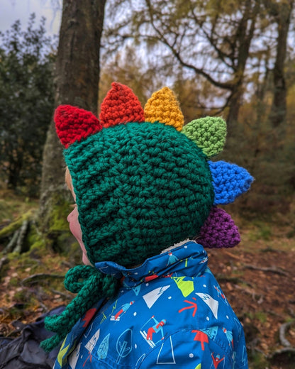 Dinosaur Bonnet Crochet Pattern