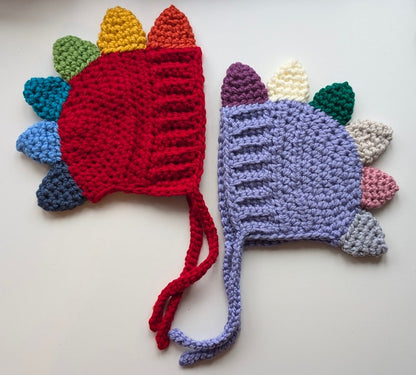 Dinosaur Bonnet Crochet Pattern