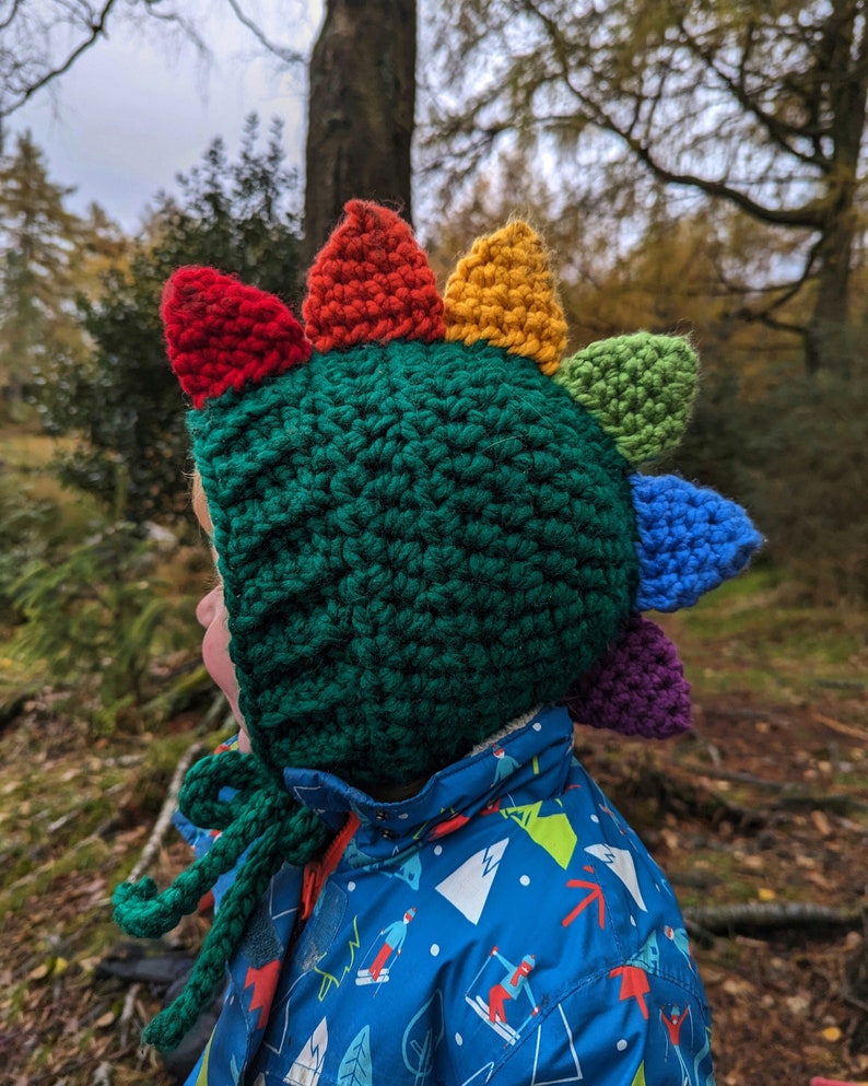 Dinosaur Bonnet Crochet Pattern