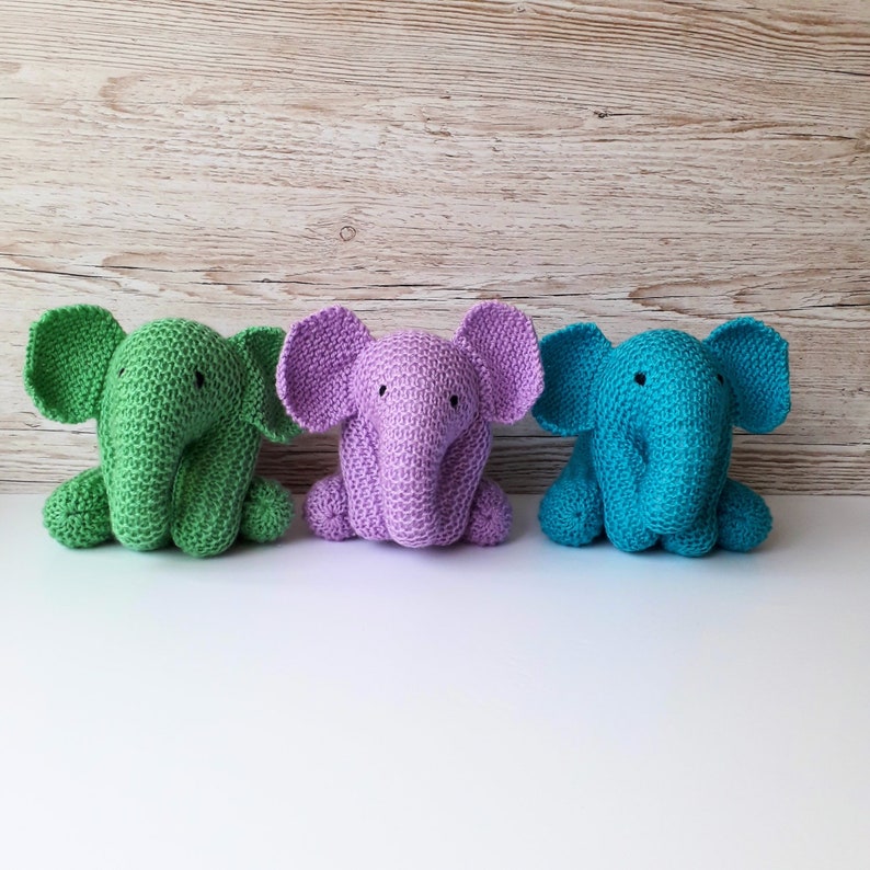 Baby Elephant Knitting Pattern