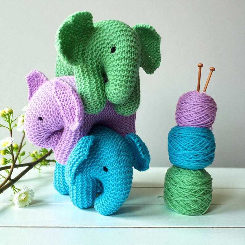 Baby Elephant Knitting Pattern