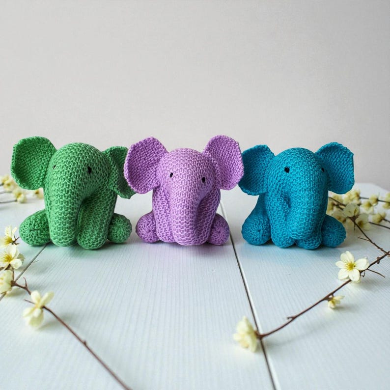 Baby Elephant Knitting Pattern