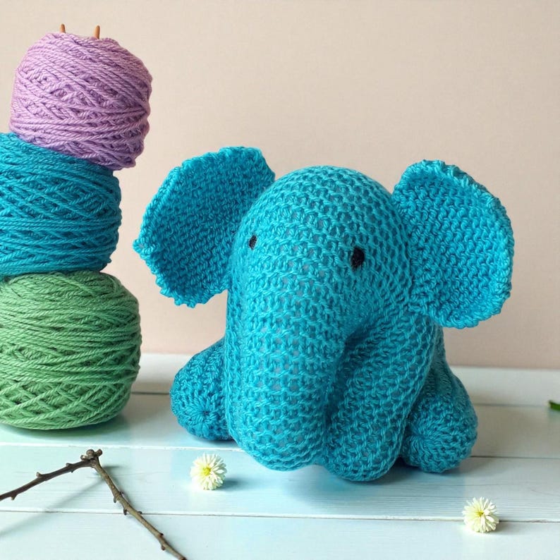 Baby Elephant Knitting Pattern