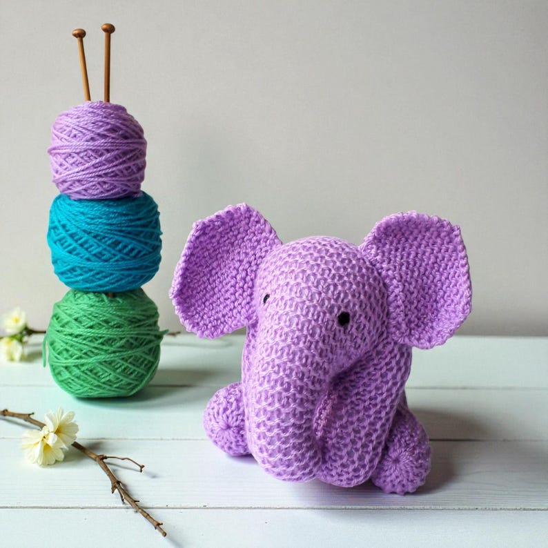 Baby Elephant Knitting Pattern