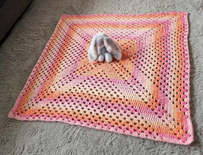 Baby Blanket Granny Throw Crochet Pattern