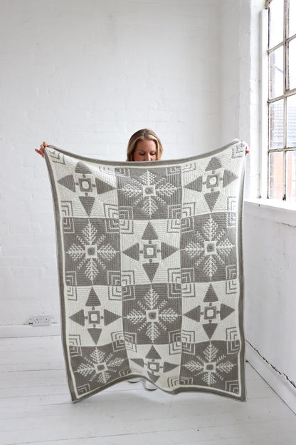 Modern Festive Winter Crochet Blanket