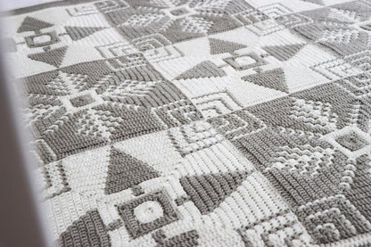 Modern Festive Winter Crochet Blanket