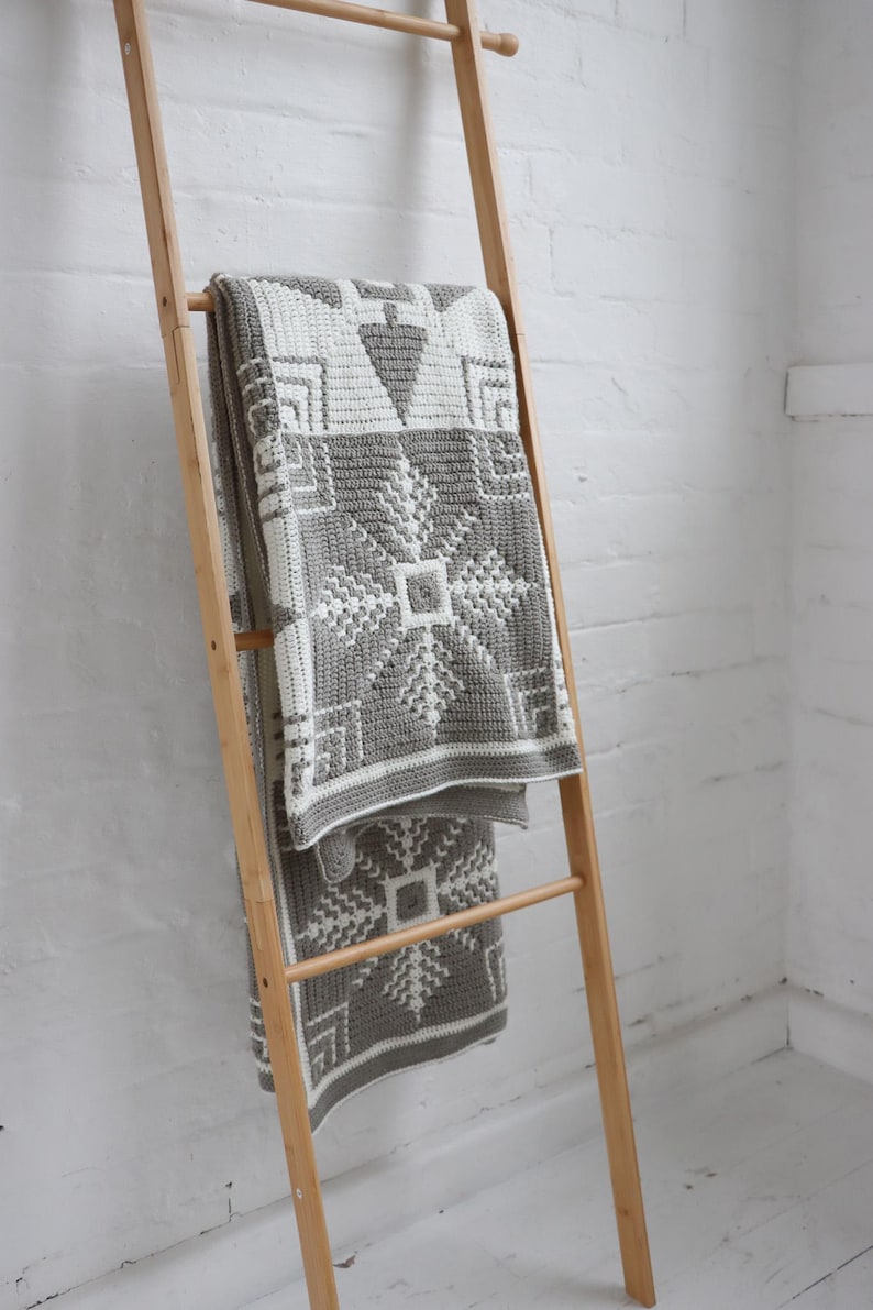 Modern Festive Winter Crochet Blanket