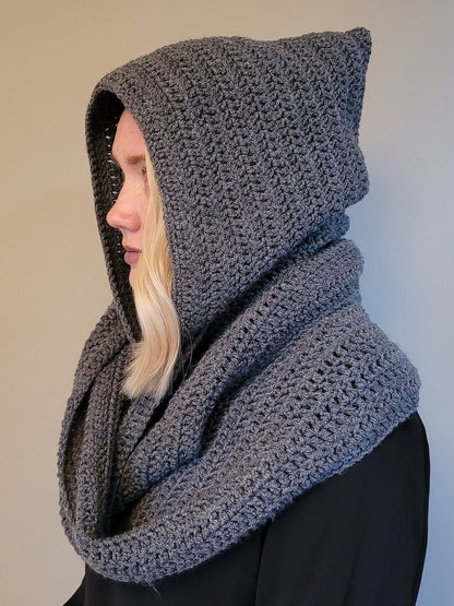 Witchy Hooded Infinity Scarf Crochet Pattern