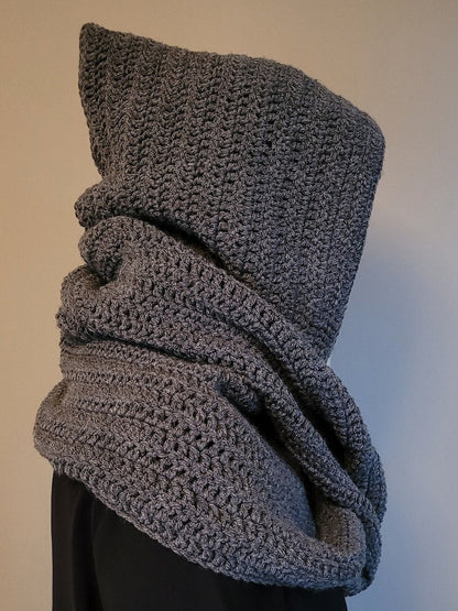 Witchy Hooded Infinity Scarf Crochet Pattern