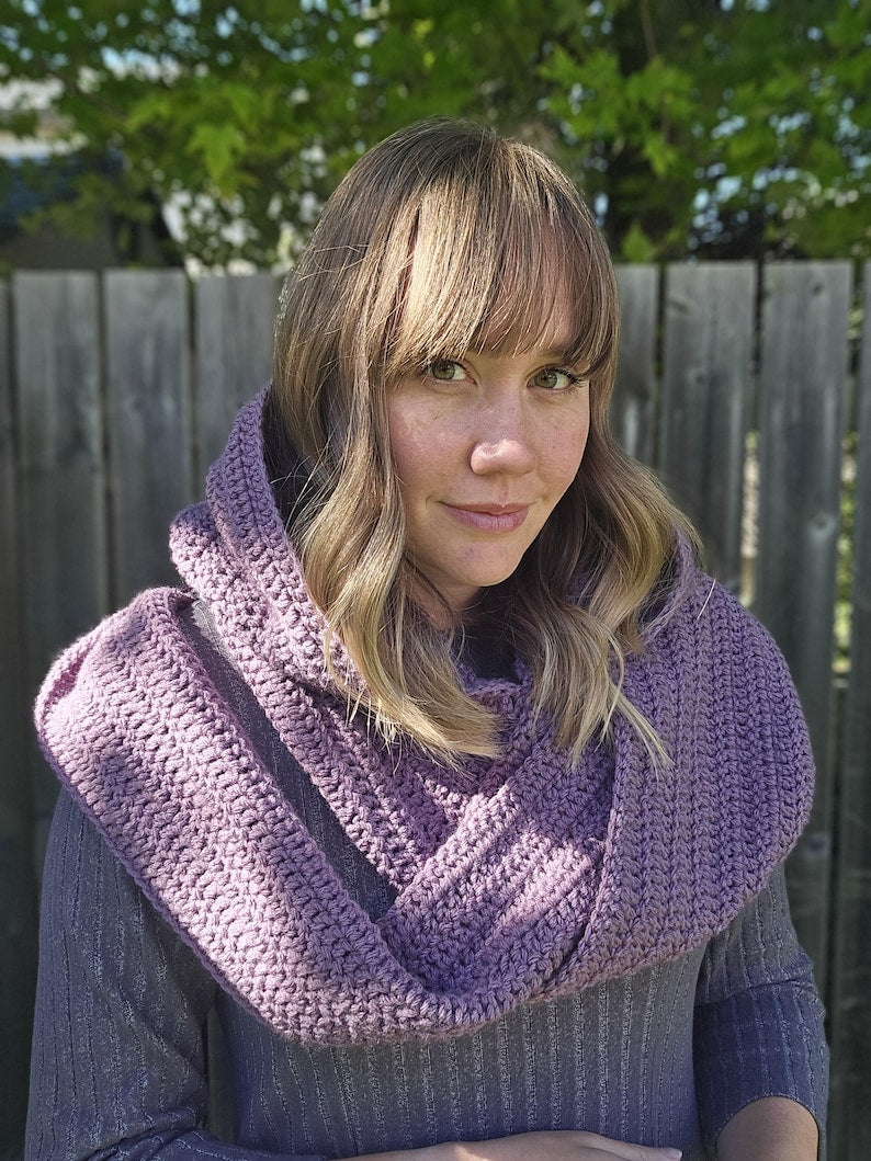 Witchy Hooded Infinity Scarf Crochet Pattern