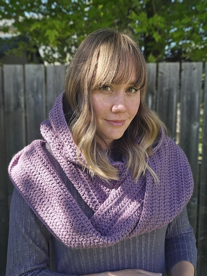 Witchy Hooded Infinity Scarf Crochet Pattern