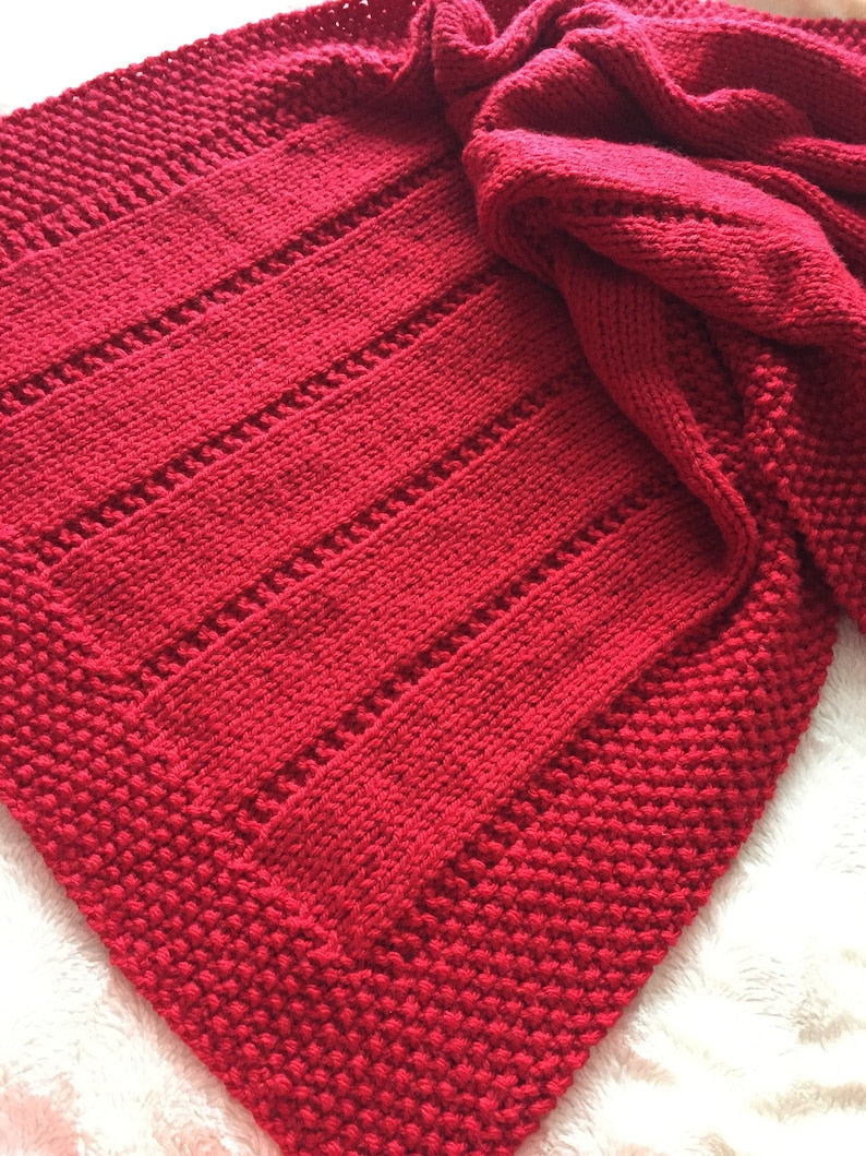 Easy Baby Blanket Knitting pattern