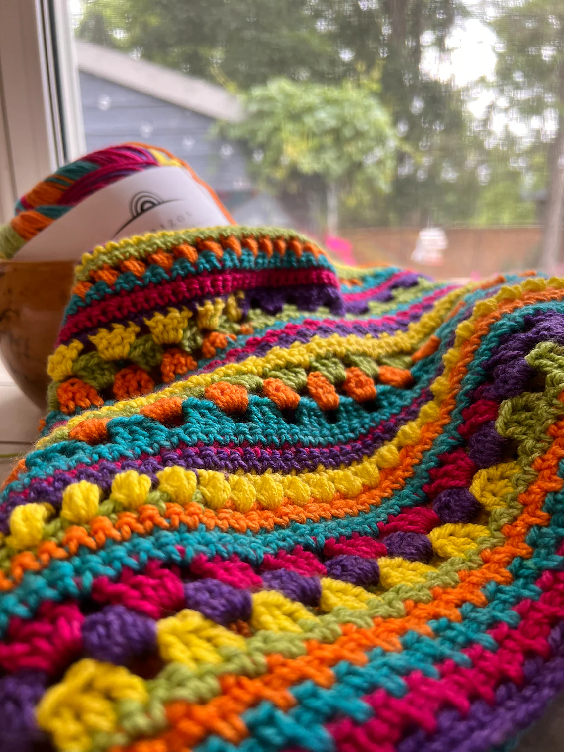 Siesta Fiesta Crochet Blanket Pattern.