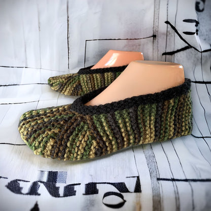 Knit Pattern - Round Toe Slippers