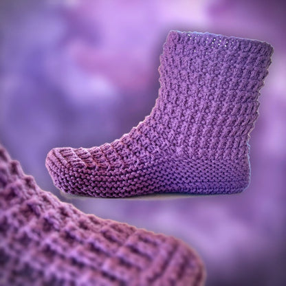 Knitting Pattern - Moccasin Bootie Slippers