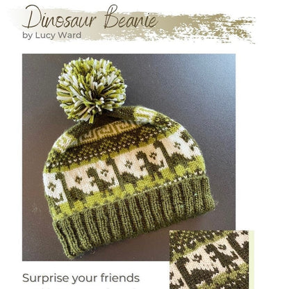 Dinosaur Knitted Beanie Pattern