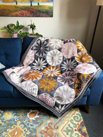 Crochet Blanket Pattern – Marguerite Flower Design