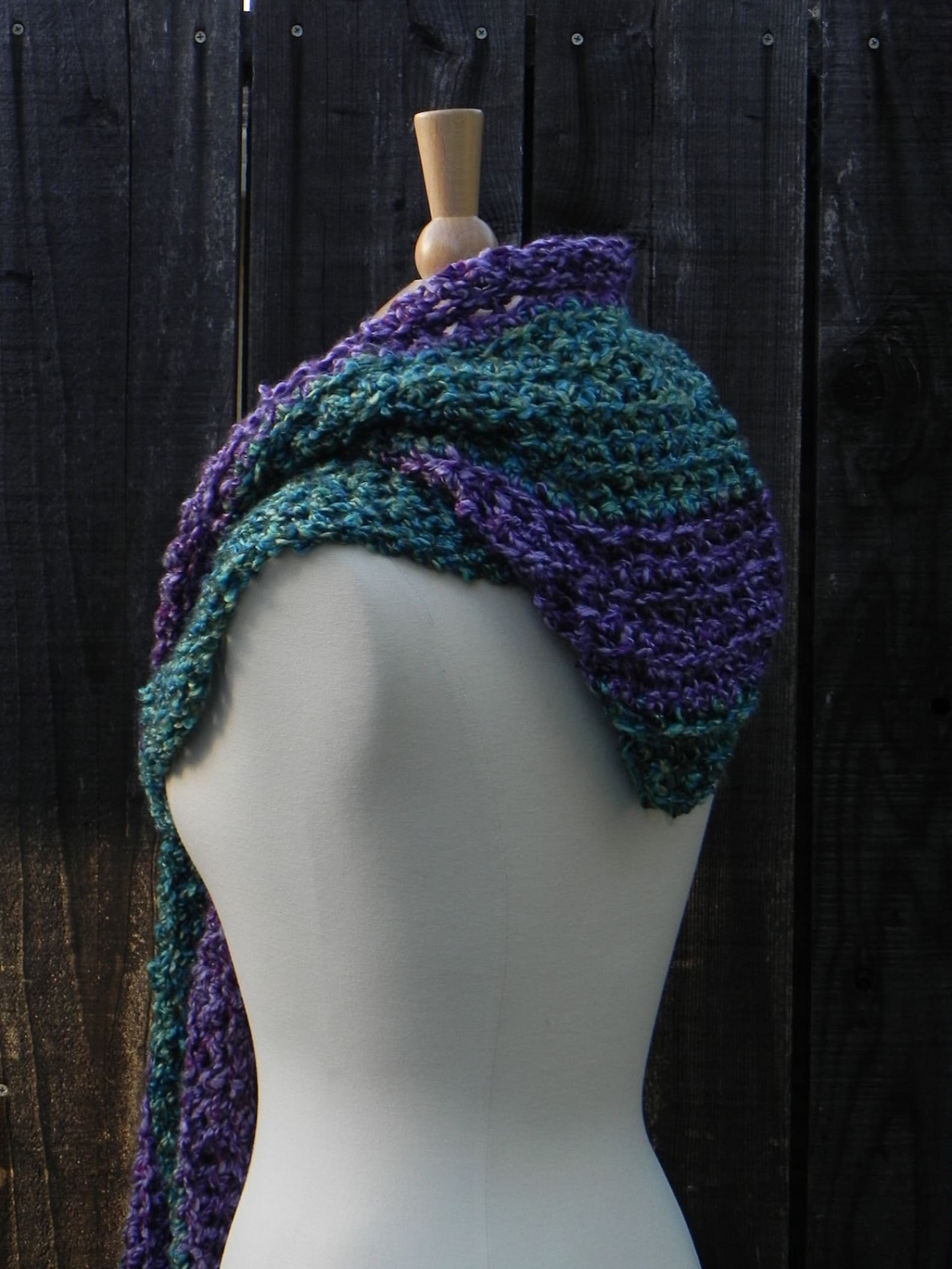 Easy Crochet Pattern Convertible Hooded Scarf