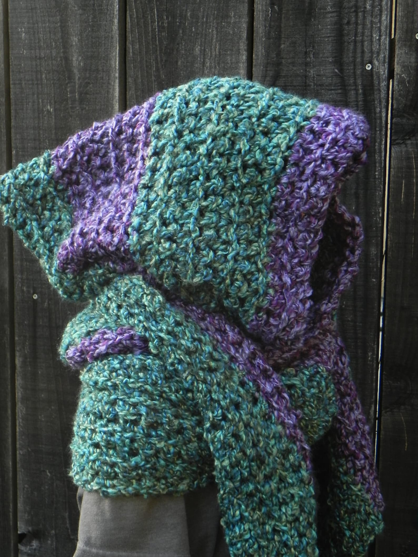 Easy Crochet Pattern Convertible Hooded Scarf