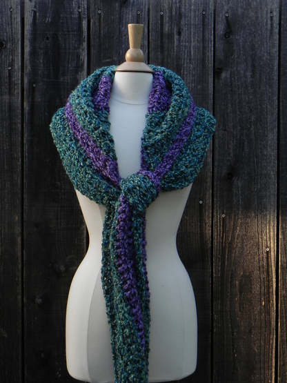Easy Crochet Pattern Convertible Hooded Scarf