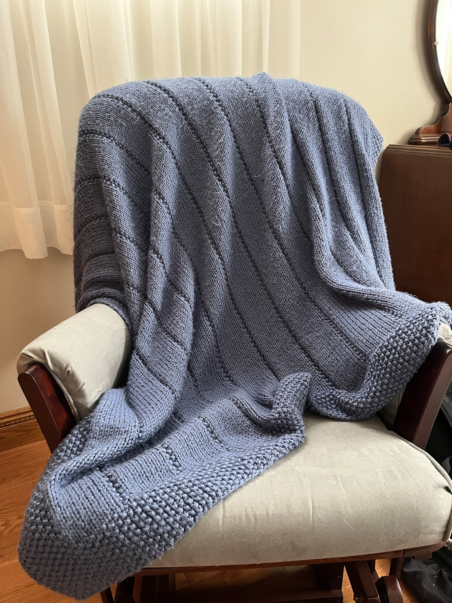 Throw Blanket Knitting Pattern